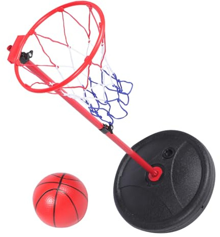 Hohopeti Panier Basket Flottant Amovible pour Piscine Jeu Piscine Léger et Portable avec Ballon Gonflable pour Activités Aquatiques et Coordination Main-Oeil