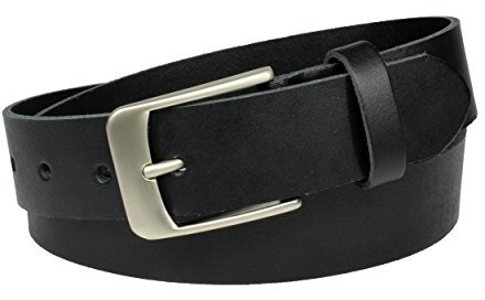Vascavi Ledergürtel echt Leder Gürtel, Jeansgürtel, 3,5 cm breit und 0.3 cm stark, Made in Germany, Anzugsgürtel, Hüftgürtel, Herrengürtel, Damengürtel, Rindleder (100 cm Gesamtlänge 115 cm)