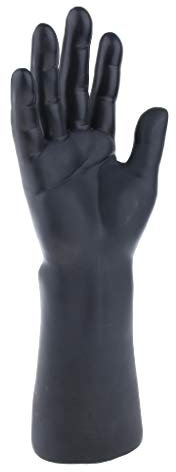 perfk Männlich Schaufensterpuppe Rechte Hand Display-Modell für Schmuck Armband Ringe Handschuhe Anzeigen - Schwarz