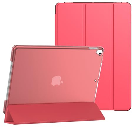 Étui intelligent pour Apple iPad Pro 10.5 (2017) A1701 A1709 et iPad Air 3 (2019) A2152 A2123 A2153 avec fonction veille/réveil magnétique automatique (rouge)