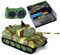 Ferngesteuerter Mini RC Panzer German Tiger I - Modellbau R/C Battletank mit Schussfunktion, Sound & Licht - 1:72 Maßstab (2er Battle Set)