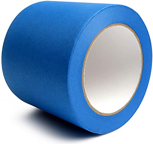 DoAy Blue Painter's Tape, 100 mm (4 inches) x 44 m - Masking Tape for Painting and Renovations - 3D Printer Tape - for Various Surfaces, Single Roll
