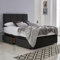 ComfoRest - Chic 6FT Super King Bed with 2 Drawers | Durable Frame for Contemporary Interiors | Practical Design for Large Spaces | Stylish Option for Relaxing Living (Black Plush)