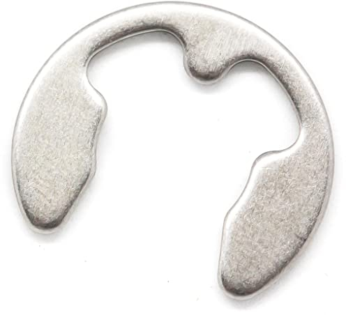 Arandelas de retención de acero inoxidable para ejes E-Clips DIN 6799 (paquete de 10) (4 mm)