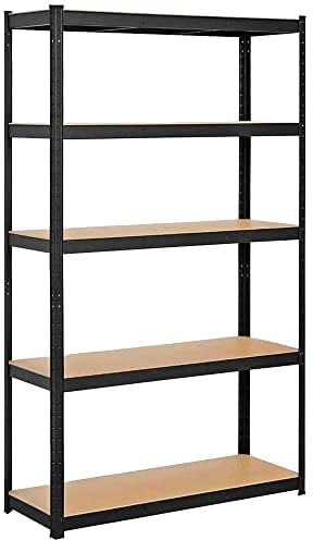 SPRINGOS Étagère en métal pour garage, cave, 90 x 180 x 40 cm, 5 étagères