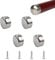 UFURMATE 4 x runde Handlauf-Endkappen aus Edelstahl, 45 mm, für Treppenstufen