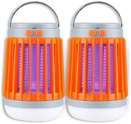 Mückenlampe Camping | Mosquito Killer | Mückenfalle | 3 in 1 LED Tragbare Flashbeam Zap | Mückenabwehr Outdoor | Insektenvernichter mit Akku Elektrisch Gelsenabwehr Solarbetrieben Wiederaufladbar ( Co