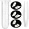 Fowecelt Halloween Vampire Teeth Fangs - 3 Pair Fake Fangs Vampire Teeth Caps with Adhesive for Halloween Costume Props Party Favors ( 13mm 15mm 17mm )