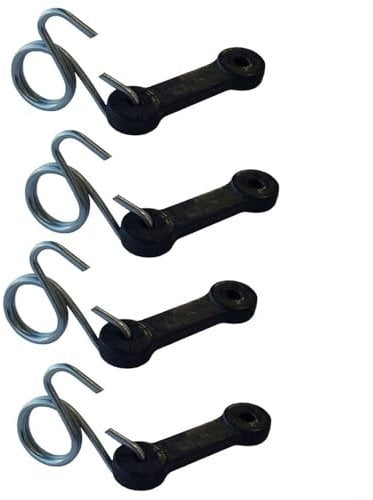 Wide Compatibility with Riding Lawn Mower Tractors Bagger Latch Strap&Hook Set 4PCS Pack