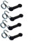 Wide Compatibility with Riding Lawn Mower Tractors Bagger Latch Strap&Hook Set 4PCS Pack