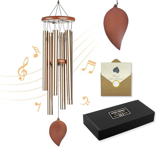YITGOG Wind Chimes, 32Inch Large Aluminum Tubes Wind Chime for Garden Yard Home Outdoor Indoor Wind Chimes for outside, Memorial Wind chimes Gifts for Mother Hanging Chimes