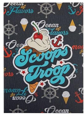 Cinereplicas Stranger Things - Scoops Ahoi Softcover Notizbuch - 14.5 * 21cm 120p - Offizielle Lizenz