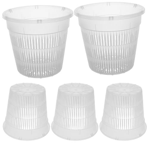 Milisten 5pcs Hydroponic Net Cups Planting Pots for Hydroponics for Garden Balcony Greenhouse Use Maintains Moisture Nutrients