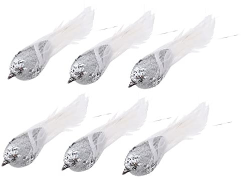 Garneck 12 STK Weihnachts Vögel Vogelverzierung Künstliche Vögel Mini-vögel-Ornamente Künstliche Rote Vögel Mit Weihnachtsvogeldekorationen Vogelschmuck Vogelmodelle Vogel-dekor Schaum