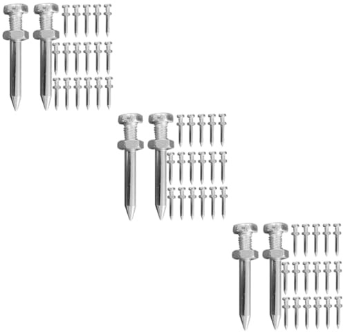 SOLUSTRE 78pezzi Aeratore per Prato con Chiodi Metallo Scarpe Aeratore per Terreno Compatto Accessori per Aerazione del Giardino Facile da Usare per Terreni Argillosi e Sabbiosi