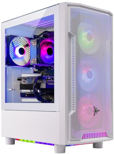 Skytech Archangel Gaming Computer PC, Ryzen 7 7700 3.8GHz (5.3GHz Turbo Boost), NVIDIA RTX 4060 8GB GDDR6X, 1TB SSD, 16GB DDR5 RAM 5200, 650W Gold PSU, Wi-Fi, Win 11 Home