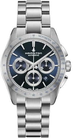 Hamilton Herren Chronograph Automatik Armbanduhr Jazzmaster Performer Autochrono