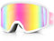 RIOROO Skibrille Herren Damen und Erwachsene,Snowboardbrille OTG 100% UV-Schutz Skibrille für brillentrager,Schneebrille Anti-Nebel Ski Goggles