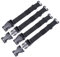 COZERI 4PCS Tactical Rush Tier System, Molle Zubehör Hüftgurt,Tragbare Molle-Rucksackstraps, Vielseitiges Zubehör für Outdoor-Aktivitäten wie Camping, Wandern und Bergsteigen, Ideal zum Nachrüsten