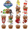 VARACL Cupcake-Topper, Rugbyball-Aufsätze, American Football-Zahnstocher, Lebensmitteldekorationen für Fußball-Party, Geburtstagsparty, Fußball, Sport, Partyzubehör, 22 Stück