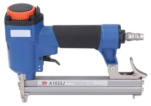 Pneumatic Brad Nailer, Handheld Air Nail Gun for 10-22mm, 100Pcs Nails Capacity, High Efficiency for Building, Carpentry, DIY, Woodworking