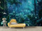 dyausi Papier Peint Forêt Tropicale, Papier Peint Panoramique Jungle Forêt Autocollant, Grand Poster Mural Décoration pour Salon, Chambre, 350x256cm - B120