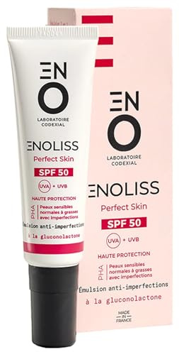 ENO Laboratoire Codexial Enoliss Perfect Skin SPF50 für empfindliche Haut, normale bis fettige Haut, mit Unvollkommenheiten, 30 ml
