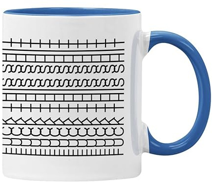 Plumfoolery Funny Hidden Message Mug - Fu*k This Sh*t - Viral Optical Illusion Mug - Handmade in the UK - Secret Swear Mug for Work - Dishwasher Safe (Blue)