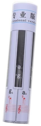 RUNROTOO Klavierübungstabelle für 88 Tasten, Pvc, 1: 1 Layout, Lernhilfe