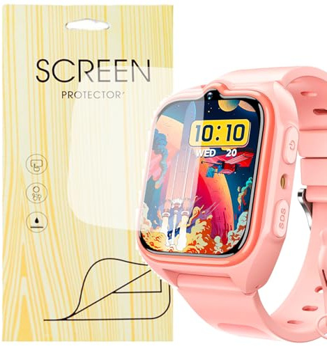[6 Pedazo] Blando Protector Pantalla Compatible para Smartwatch Blackview Reloj Inteligente Niños 1.75 Z30 (6 Pedazo Protector)