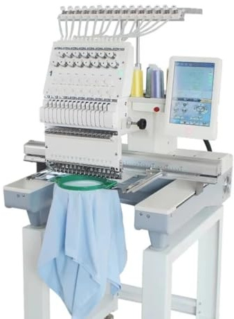 Macchina da ricamo industriale per impieghi gravosi Multi ago Macchina da ricamo computerizzata per cuciture piatte con logo, cambio automatico di colore touch screen intelligente per ordini