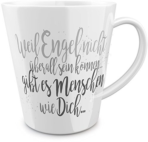 FunTasstic Tasse Weil Engel nicht überall sein können gibt es Menschen wie Dich - konische Kaffeepott 300 ml