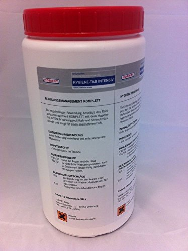 HOBART 897954 Hyline Hygiene-Tabs Limpiador intensivo, caja de 15 tabletas