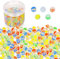Powerking Billes de Verre, Billes de Verre Yeux de Chat colorés pour Enfants pour Jouets/Jeux/Jeux/décoration de Poissons/Plantes 200 pcs