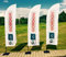 Personalisierte Werbefahne Werbeflagge Beach Flag ohne Fahnenmast, verfügbare Größen: 220x60cm, 270x60cm, 370x80cm, 430x80cm L51 (concave/220x60cm)