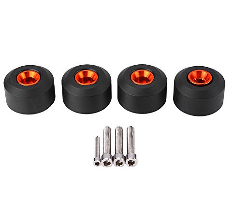 Motorrad Sturzschutz Sturzpads, Fydun 4Stk Frame Slider CNC Vorder- und Hinterradgabel Frame Slider Absturzsicherungen für 125 200 390