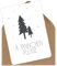 OWLBOOK Weihnachtskarte mit Tanne Geschenkkarte mit Briefumschlag Geschenke Geschenkideen zu Weihnachten