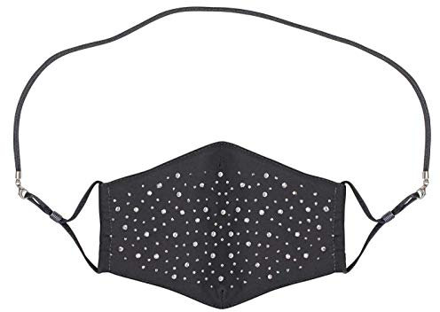 bb Klostermann Glitzermaske Stoffmaske schwarz m. Umhängeband 29001