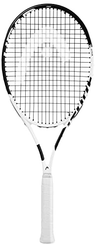 HEAD Metallix Attitude Pro White - Racchetta da tennis pre-infilata per adulti per controllo e manovrabilità