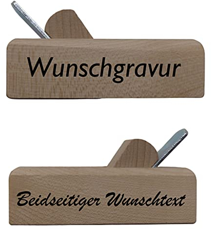 Flaschenöffner - Bier Hobel aus Ahorn auf Wunsch personalisiert mit Ihrer Wunschgravur und Wunschnamen (Ahorn mit beidseitiger Gravur) - Wunschtext