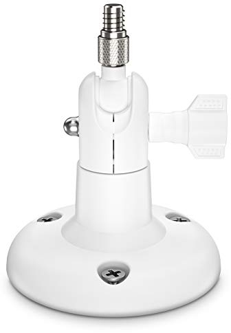 BECEMURU Wandhalterung, Stabilität, ABS, 360° drehbarer Oberfräse mit Schraube, Deckenhalterung, Montage-Set, kompatibel mit Google Nest Cam (Akku) (weiß)