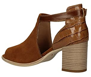 Nero Giardini E210251D Tronchetti Donna in Pelle E Camoscio - Tabacco 37 EU
