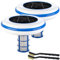 infactory Solar für Pool: 2er-Ser Pool-Ionisatoren, Solarbetrieb, Kupferanode, bis 160.000 L (Solar-Ionisator, Swimmingpool, Wasserfilter)