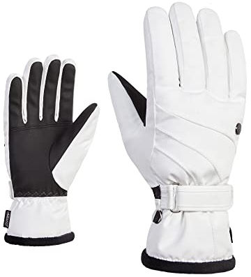 Ziener Damen KASA Ski-Handschuhe/Wintersport | extra warm, atmungsaktiv, G-Loft, White, 6