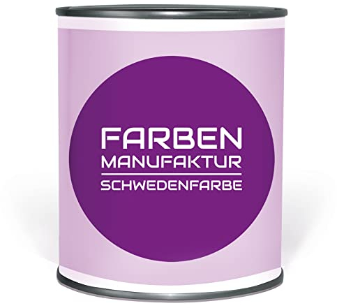 Farben Manufaktur Schwedenfarbe Holzfarbe Holzlack Holzschutz Wetterschutzfarbe deckend 1/2/5L, Größe: 1L, Farbe: weiß