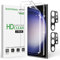 amFilm [2+2 Pack Compatible with Samsung Galaxy S23 Ultra Screen Protector n Camera Lens Protector 5G 6.8, Fingerprint ID Compatible, with Easy Installation Tool, HD Clear, TPU Film Full Coverage