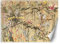 Feeby Fototapete Blätter Affe Dschungel 200x140 cm Beige XXL Vlies Wandtapete Tapeten Wohnzimmer Schlafzimmer Jugendzimmer Moderne Design Wandbild Wand Dekoration Tropen Exotisch Blumen