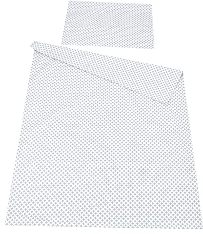Babylux Bettwäsche Bezug 2 TLG. 100 x 135 cm / 90 x 120 cm Kinderbettwäsche Bettwäsche Kind Bettset Baby Babybettwäsche (106. Marokko Grau, 90 x 120 cm)