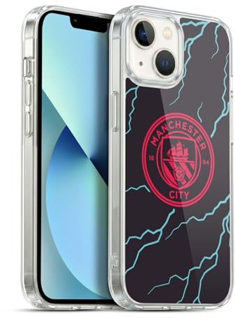 Head Case Designs Offizielle Manchester City Man City FC Third 2023/24 Ausweis-Set Gelhülle [Militärischer Schutzgrad] Kompatibel Mit Apple iPhone 13 Und Kompatibel Mit MagSafe