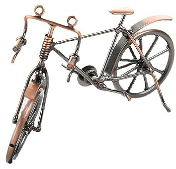 Fahrrad Figuren Deko, Fahrrad Skulptur Miniatur, Metall Fahrrad Model Deko, Eisen Kunst Fahrrad Metall, Fahrrad Modell Metall, Kunst Fahrrad Modell Vintage für Büro, Schreibtisch, Zuhause, Lernen